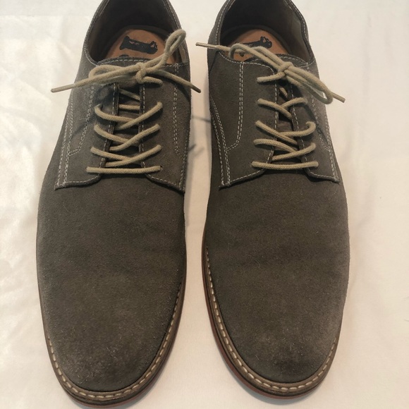 Men Gray Suede Oxfords size 12 - Picture 2 of 4